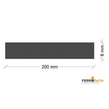 Ferro Piatto 200x8