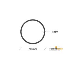 FERRO TUBO TONDO 70 X 4 MM SPEZZONI DA CM 238 OFFERTA SPECIALE!!